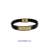 دستبند چرم و طلا DM017