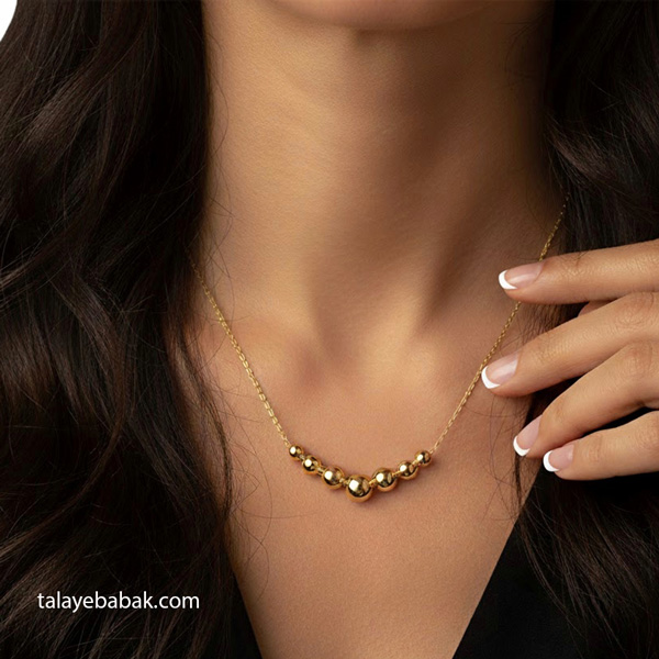 گردنبند طرح گوی 007