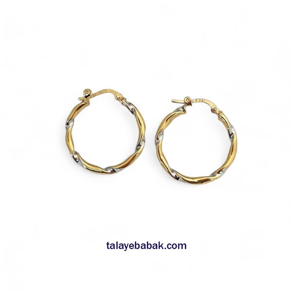 گوشواره حلقه ای مدل پیچی