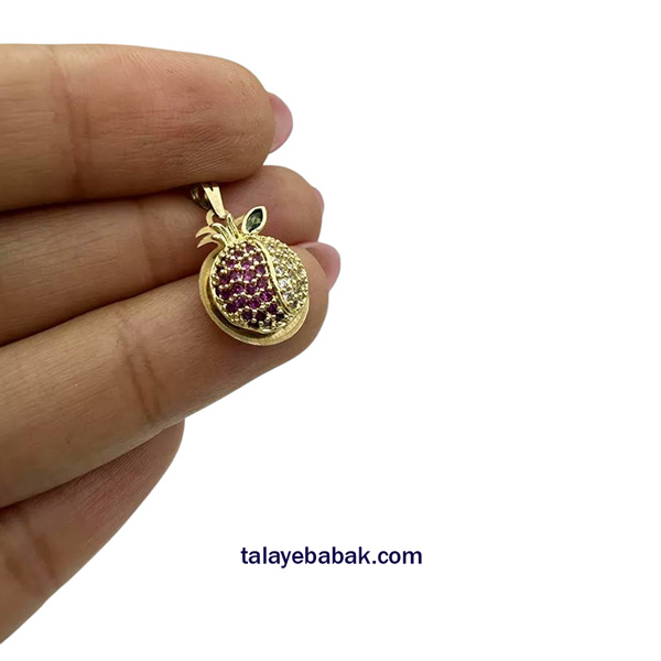 آویز انار نگین دار