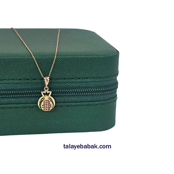 آویز انار نگین دار