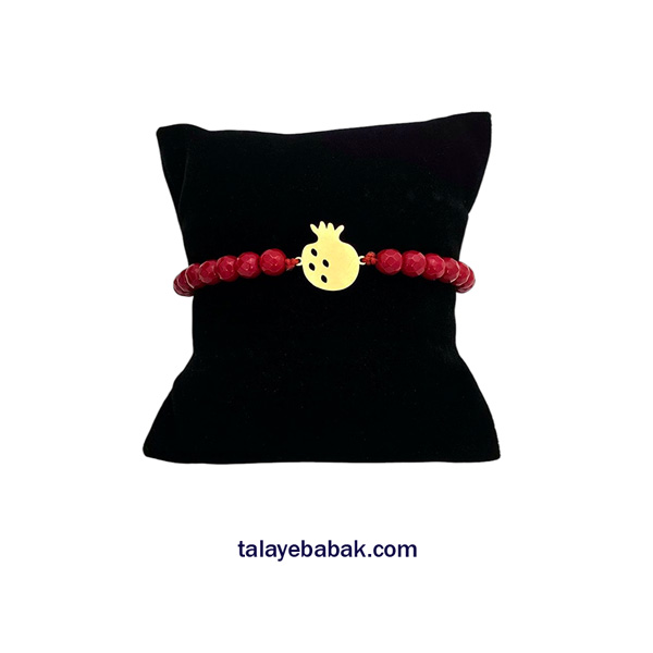دستبند سنگ و طلای انار