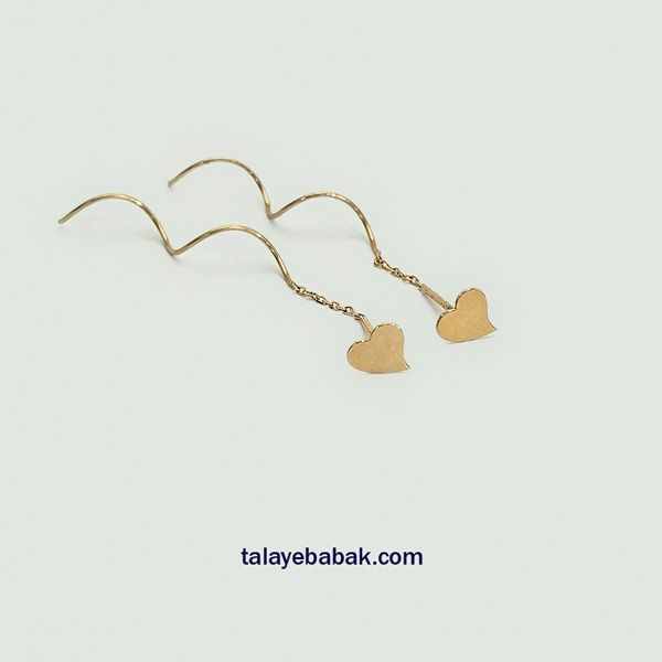 گوشواره کرلی قلب