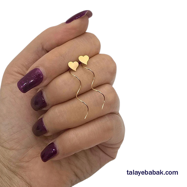 گوشواره کرلی قلب