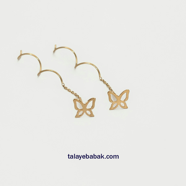 گوشواره-کرلی-پروانه-001 گوشواره کرلی پروانه 001