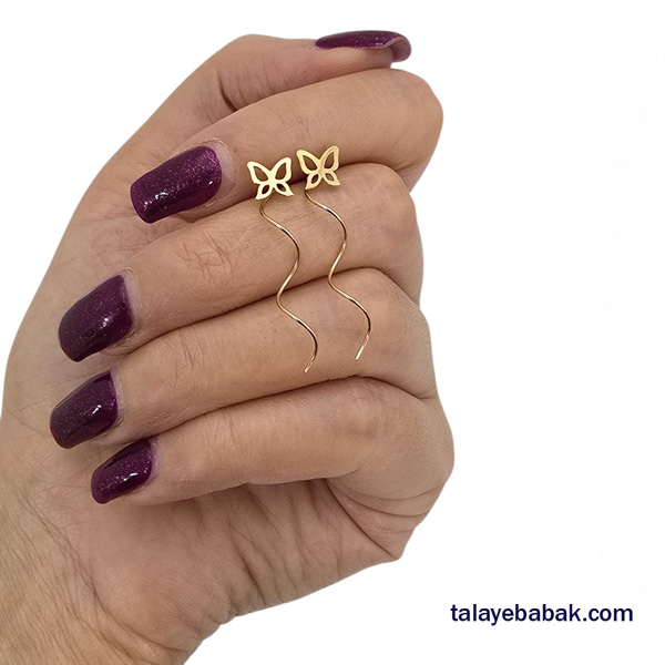 گوشواره کرلی پروانه 001